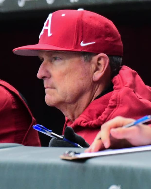 Razorbacks coach Dave Van Horn in opener against James Madison